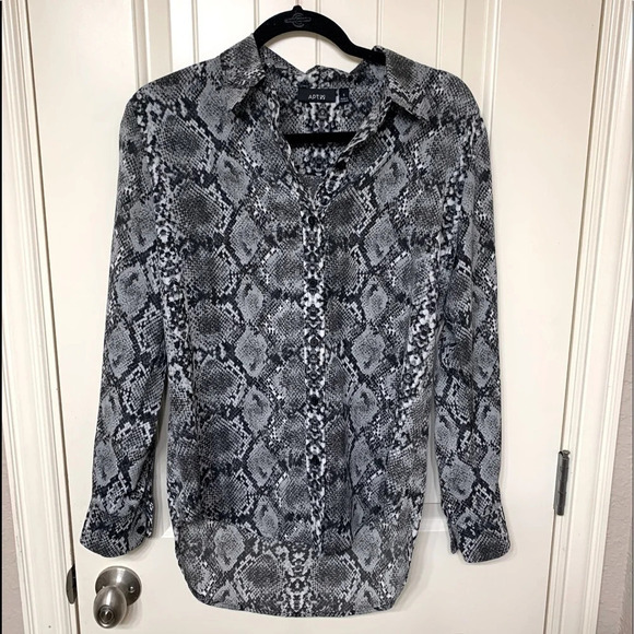 Apt. 9 Snakeskin Button-Down - Picture 1 of 6